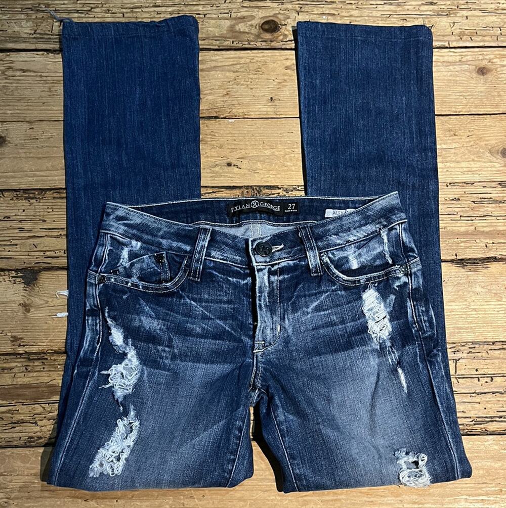 Dylan George Womens Size 27 Blue Alexandra Flare Jeans